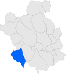 Localització de Castellbisbal respecte del Vallès Occidental